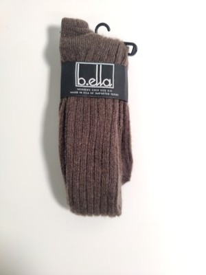 b.ella - Woman's socks -brown- 82% cashmere blend - Made in USA**O2**