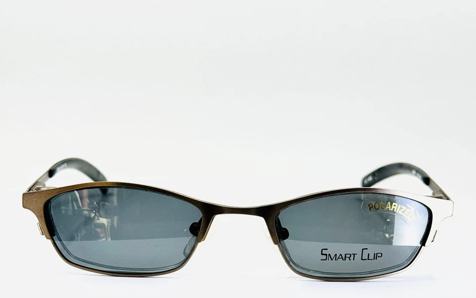 ELITE EYEWEAR SMART CLIP 606 AGOLD Bronce Rectángulo Anteojos 46-19-135 B:25 A Foto 3 de 4