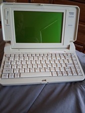Vintage Tandy 1110 HD Notebook Computer Turns On Screen Works With Cord X1