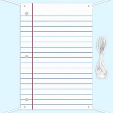 5.9x3.9 Ft School Notebook Paper Backdrop Welcome First Day Classroom Decor