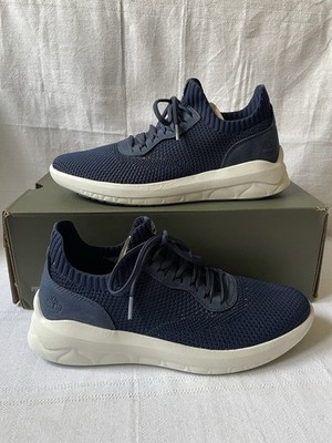 Timberland Bradstreet Ultra Oxford Navy Knit Shoes Men's Size 7.5 Women's 9
