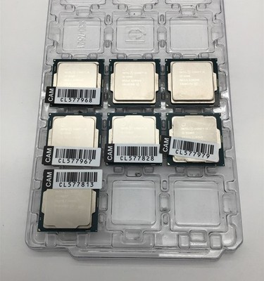 Lot of 7 Assorted Intel Core CPUs