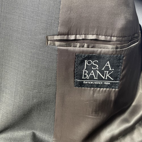 Jos A Bank Herren 54 L Braun Wolle Tailored Fit 2-Knopf Blazer Anzug Sakko - Bild 6 von 16