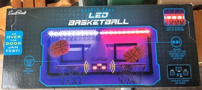 East Point Double Shot LED basketball Hoops - Indoor Over the Door Fest!