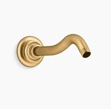 KOHLER K-72775-2MB Artifacts Shower Arm and Flange, Brushed Moderne Brass