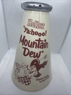 Mountain Dew Megaphone 1960’s Vintage Rare Collectible Advertising