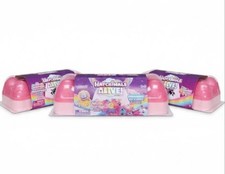 Hatchimals Alive Set Of 3 Carton Rainbow Splash w/ 5 Eggs 10 Accessories