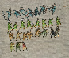 26 Vintage damaged/parts Britains Deetail WWII German US British Japane 54mm