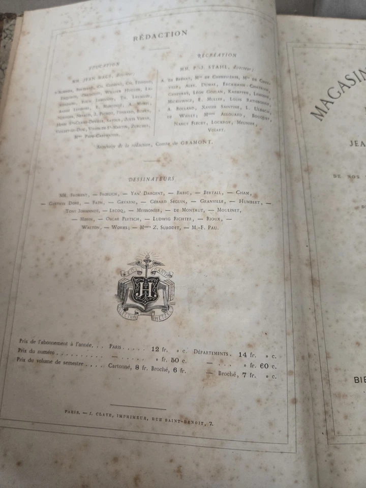 EO Jules Verne – Hetzel 1864 Magasin d’Éducation et de Récréation –Les Anglais - Photo 2/4