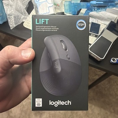 Logitech Lift Wireless Vertical Mouse - Graphite (Right-Handed)