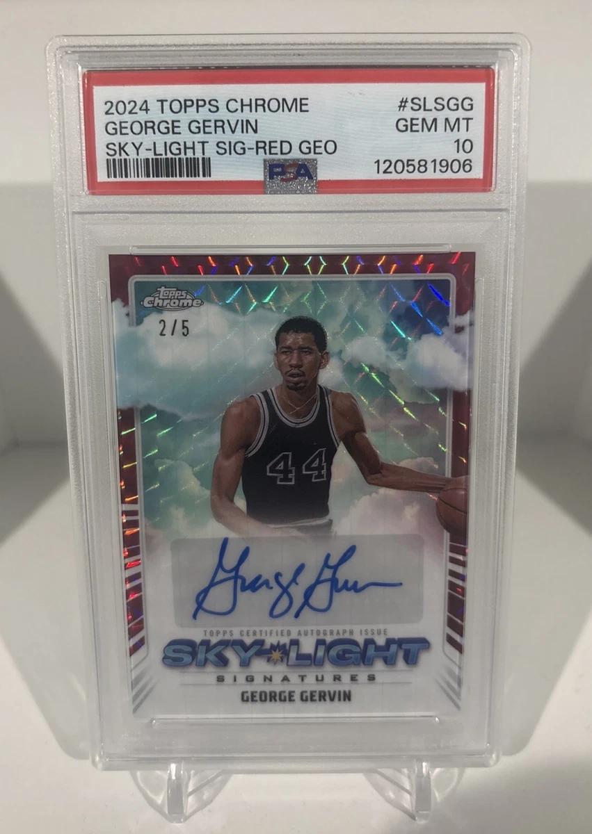 Topps George Gervin Basketball Serial Numbered Sports Trading
