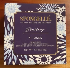 Spongelle BLACKBERRY Body Wash Buffer Bath Sponge Exfoliate 1.75 Oz New Travel