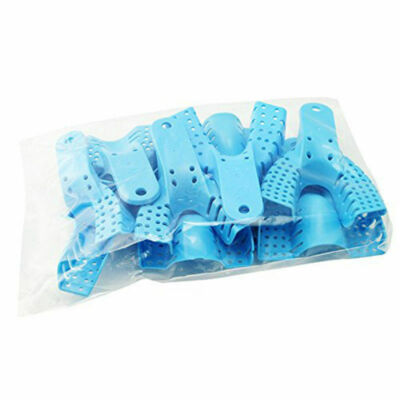 10 Pcs Dental Orthodontic Plastic Impression Trays Central Denture Disposable