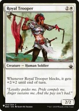 Royal Trooper - The List Light Play, English Magic the Gathering MTG The List