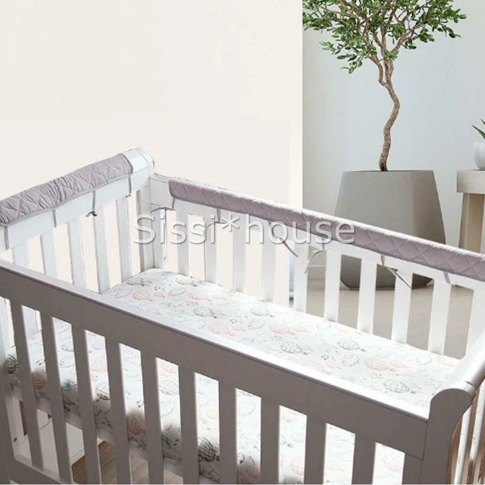 Baby Cot Rail Cover Crib Teething Pad Guard Padded Soft Bumper Protector NEW - image 2 of 4