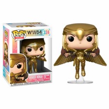 Funko POP Figura DC Wonder Woman 1984 Golden Armor Fly Power Pose Maravilla #324