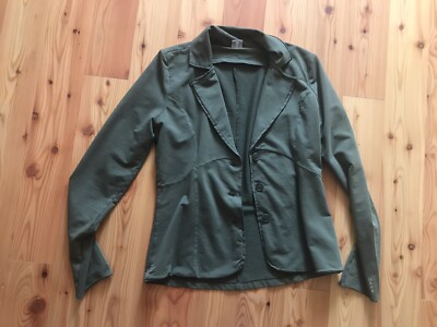   DEHA   klassischer Sweatblazer in Oliv - 96 % Baumwolle