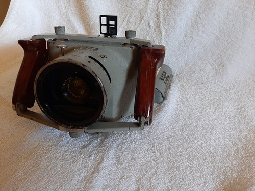 WWII Japan Navy GSK-99 Aerial Camera Spring Motor, Case,3 Backs + RARE Lens Set - Picture 3 of 13