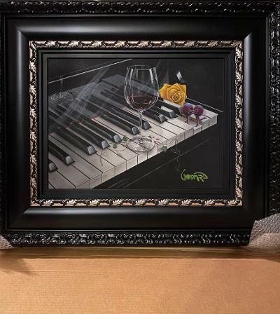 Piano Keys" By Michael Godard A UNIQUE PAINTING | eBay