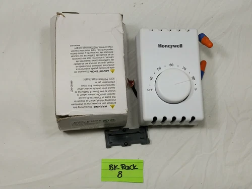 Tpi Series ET9SRTS Line Voltage, Wall Mount Thermostat, Single Pole Fan Heat AC