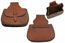Medieval Belt Bag | Brown Real Leather Day Sporran Pouch