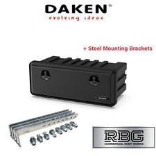 DAKEN Toolbox JUST 900 x 367 x 450 With BRACKETS 4x Truck Storage Box Tool Box