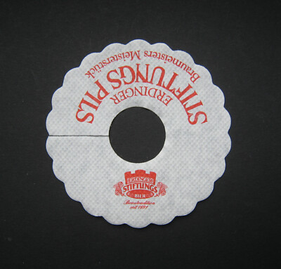 ERDINGER FOUNDATION BEER pilsner doily coaster beer Erding Germany