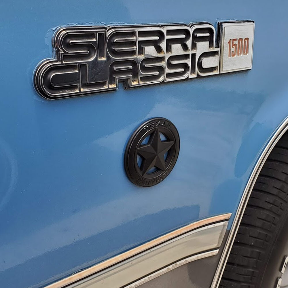 2 TEXAS STAR EDITION 3 EMBLEMS CHROME/BLACK UNIVERSAL STICKON For TACOMA TUNDRA - Foto 7