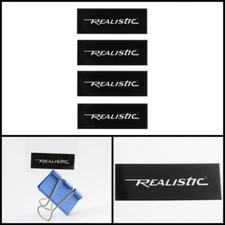 REALISTIC logo badge Sticker Decal waterproof 45mm(1.77")X17mm(0.66")