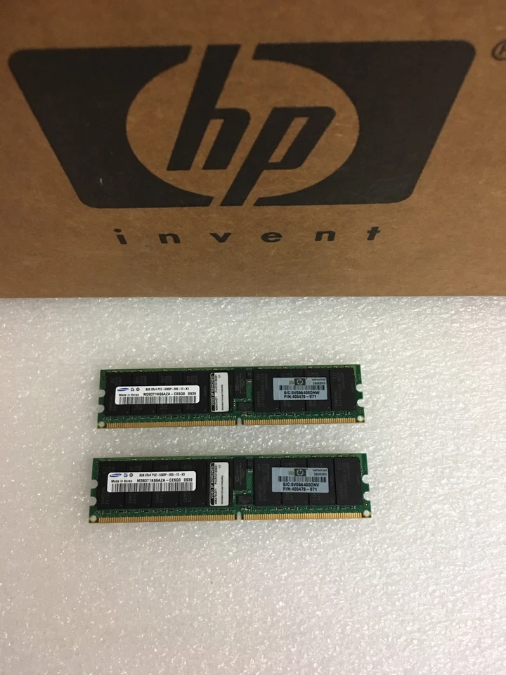HP 408855-B21 405478-071 16GB (2X8GB) PC2 5300P server memory kit - Image 3 of 4