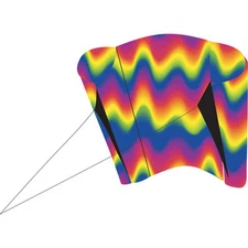 Kite Wavy Gradient Parafoil #10 Single Line Kite Winder & String..19... PR 12752