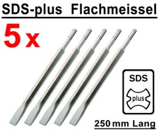 5 Stück SDS-plus Flachmeißel 20mm x 250mm Stemmmeißel für Bohrhammer Stemmhammer