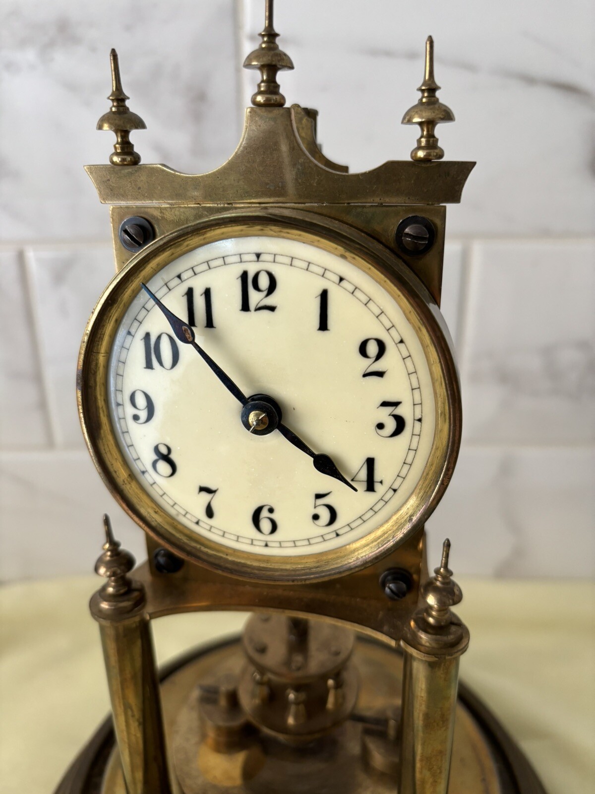 Gustav Becker Anniversary Clock, Disc Pendulum, Serial 2248409