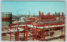 Postcard MI Midland Michigan The Dow Chemical Company Plant c1950 AF10