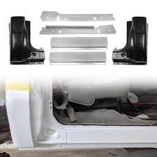 Inner Outer Rocker Panel Corner Cab Kit For 1999-16 Ford Super Duty Regular Cab