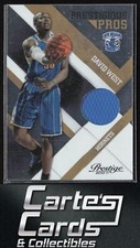 David West 2010-11 Panini Prestige #40 Prestigious Pros Materials Gold 94/99