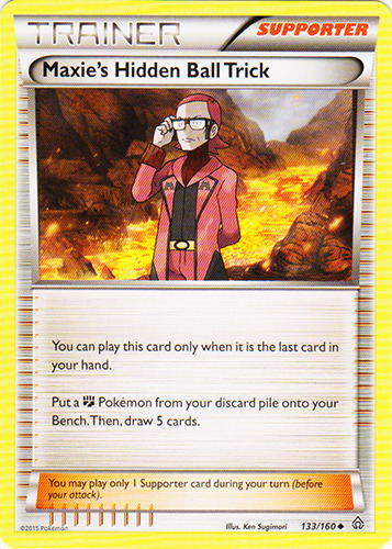 x4 Maxie's Hidden Ball Trick - 133/160 - Uncommon Pokemon XY Primal Clash M/NM E