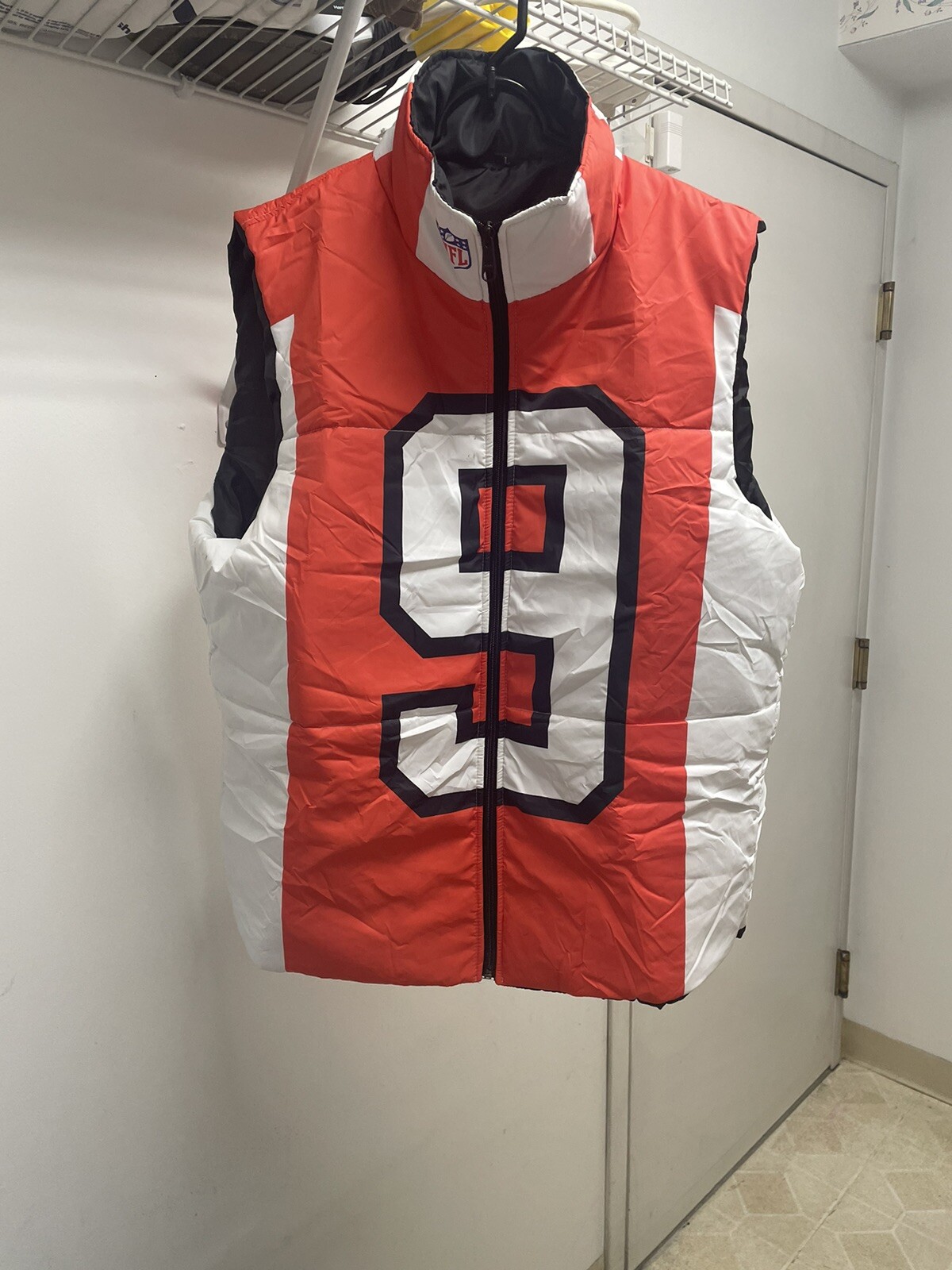 Cincinnati Bengals Joe Burrow Puffer Vest size small