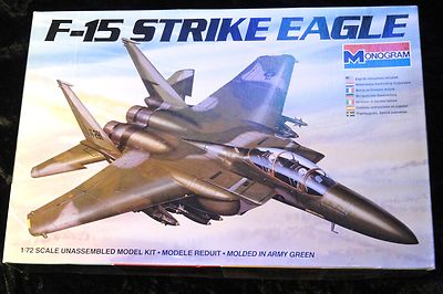 F-15E Strike Eagle model kit in 1/72 scale Monogram