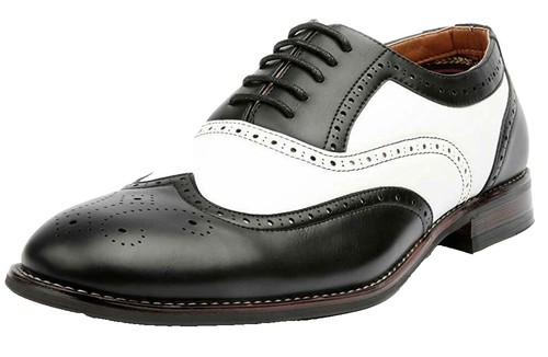 Aldo size 10 wingtip, black leather s-l400.jpg main image 2