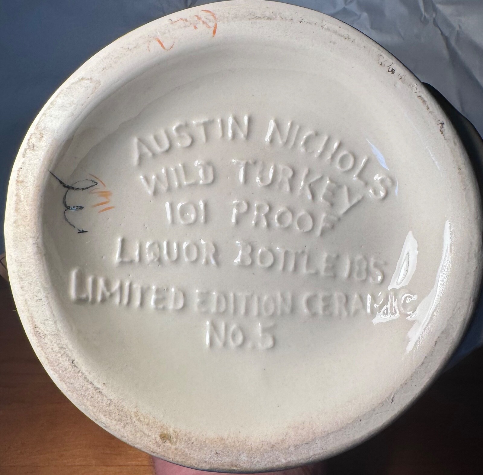 1977 Austin Nichols WILD TURKEY Liquor Bottle Decanter 185 Limited Edition No.5