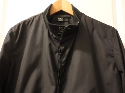 RAF BY RAF SIMONS Black Nylon Type A-1 Flight Jacket A1 Bomber sz 50