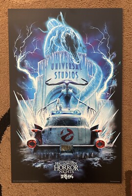 GHOSTBUSTERS - HALLOWEEN HORROR NIGHTS 2024 Universal Studios Poster HHN NEW!