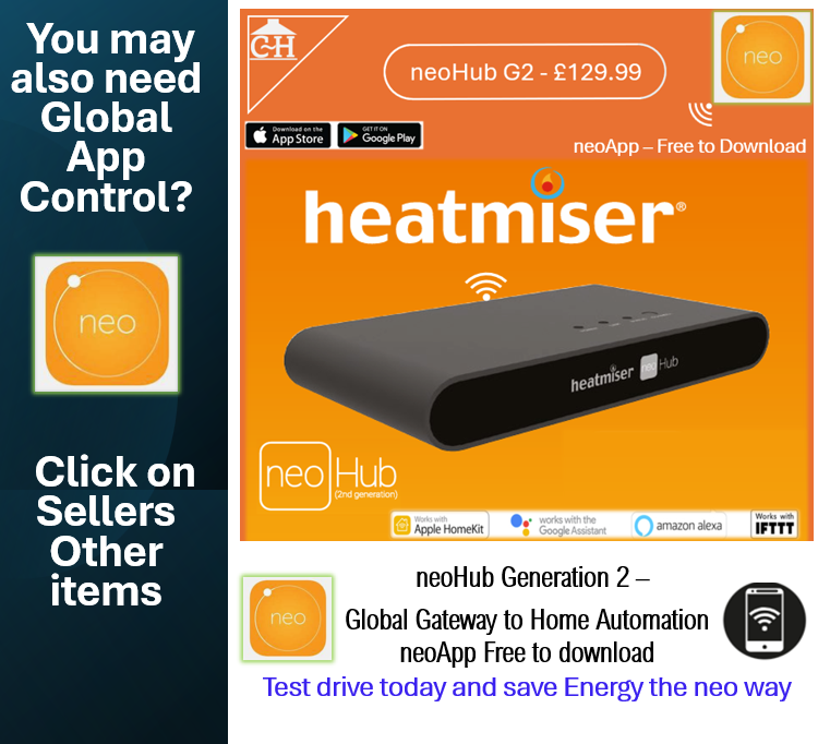 Heatmiser Neostat V1 Heatmiser NeoStat V2 Programmable Smart White