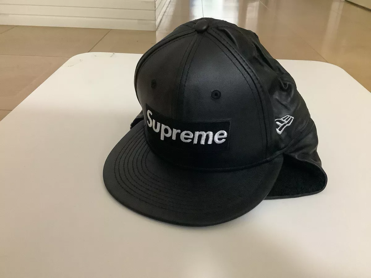 Supreme Earflap Box Logo New Era Cap試着のみ