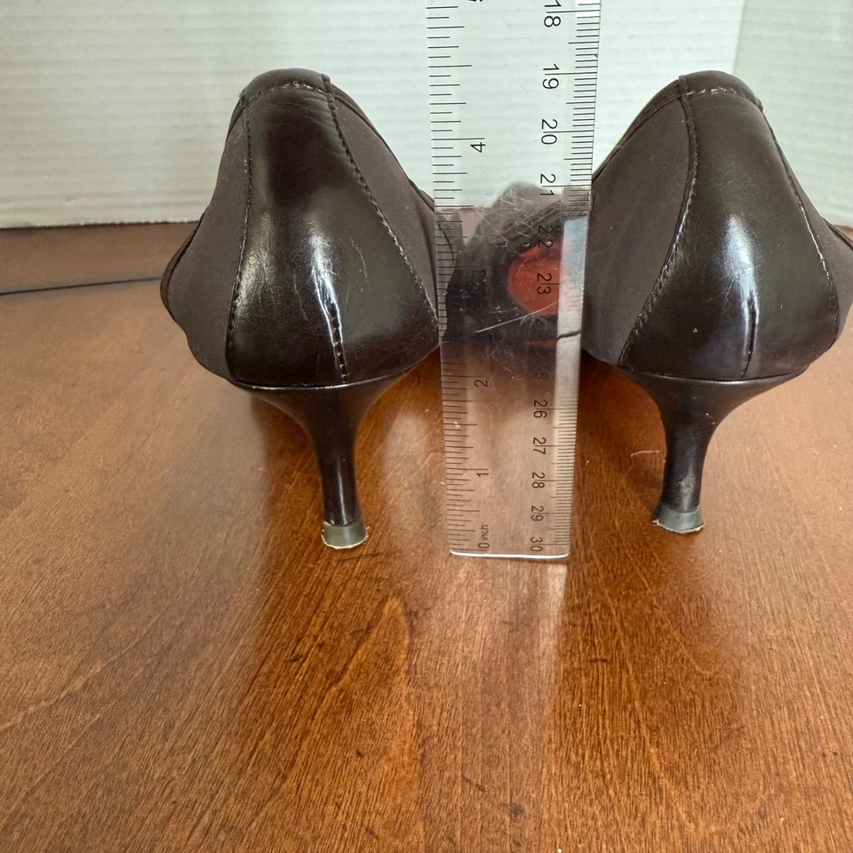 Donald J Pliner Couture Marrón Punta Gatito Tacones Para Mujer Talla 6M Foto 3 de 4