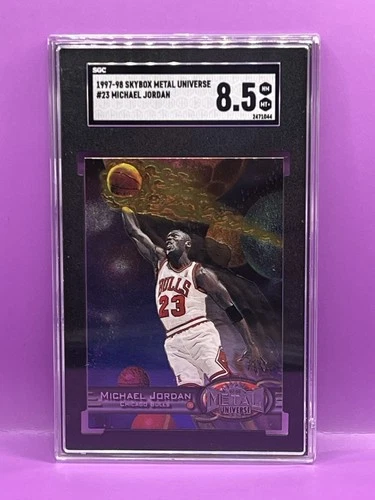 1997-98 Skybox Metal Universe Michael Jordan #23 SGC 8.5