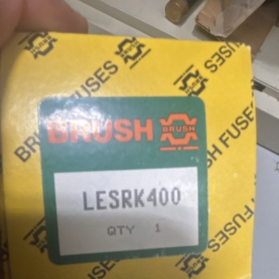 Brush LESRK400 400A 600V Time-Delay Current-Limiting Dual Element Cartridge Fuse