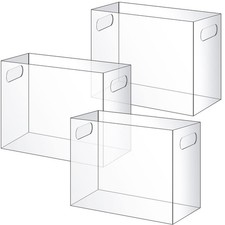 Thenshop 3 Pezzi Organizzatore di File Acrilico Scrivania Acrilico Maniglia per File da Appendere