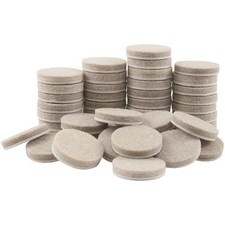 softtouch 1" Round Heavy Duty Self Stick Felt Furniture Pads, Protect Hardwoo...